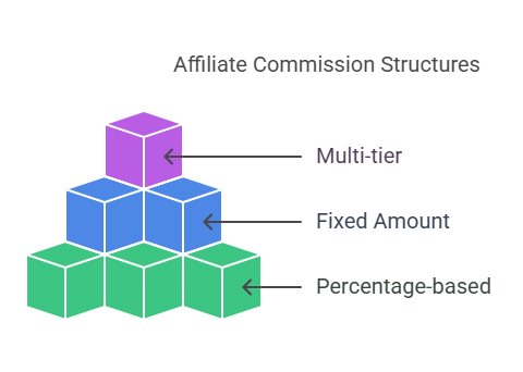 How Affiliate Marketing works: Affiliate commission structure 