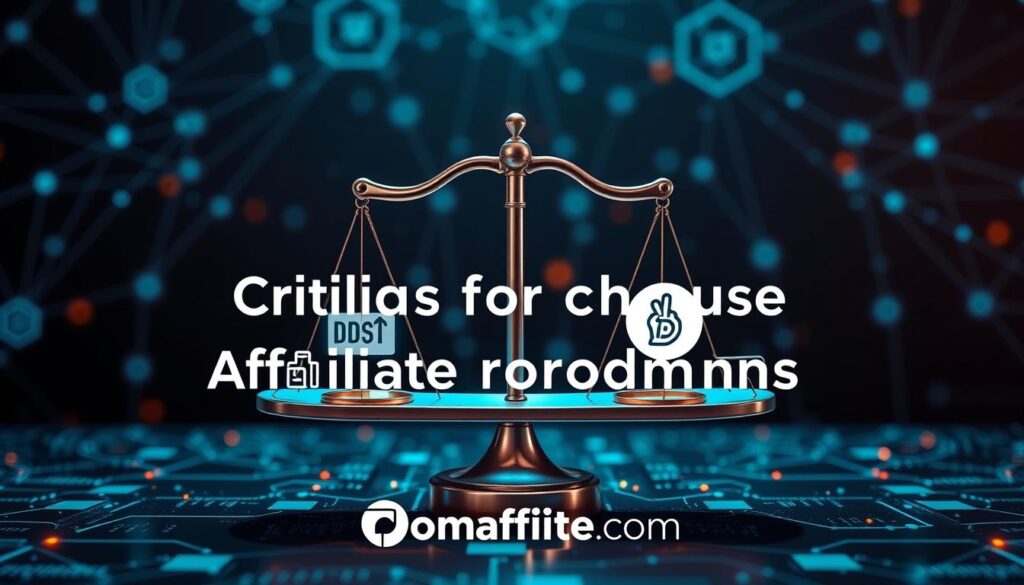 criteria for choosing affiliate programs criteria for choosing affiliate programs