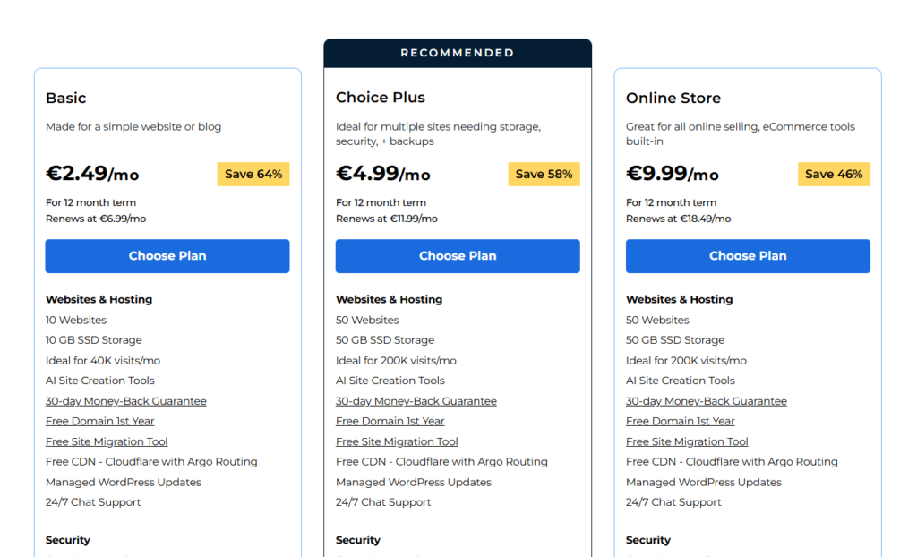 Bluehost pricing plans comparison – Find the best hosting plan for your website with affordable options, features, and reliable performance.