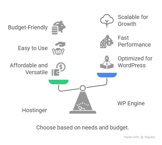 Hostinger vs WP Engine weight