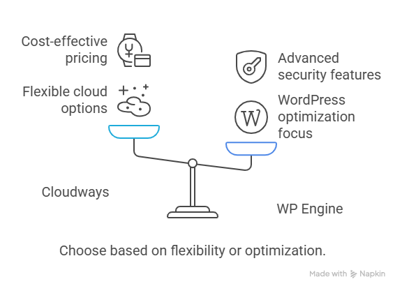 WP Engine vs Cloudways Pros and Cons