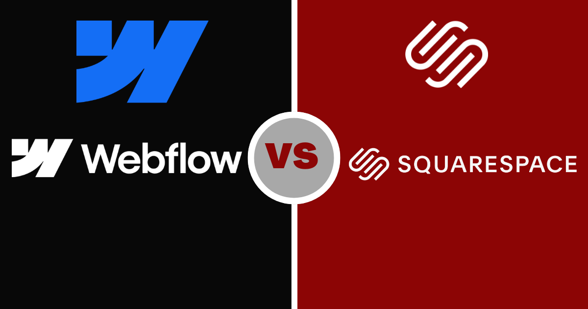 Webflow vs Squaqrespace comparison