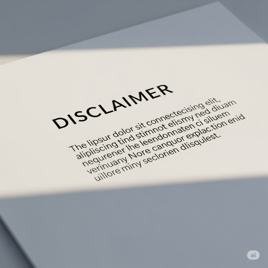 Disclaimer